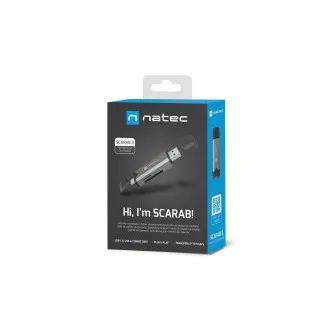 Čítačka kariet Natec SCARAB 3 USB-A + USB-C 3.1 GEN 1/microSD/microSDHC/microSDXC/SD/SDHC/SDXC/T-Flash Čítačka kariet Natec SCARAB 3 USB-A + USB-C 3.1 GEN 1/microSD/microSDHC/microSDXC/SD/SDHC/SDXC/T-Flash