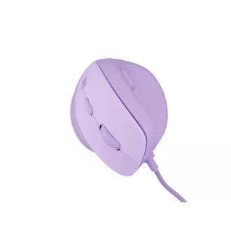 Vertikálna myš Natec CRAKE 2 PRO/Vertikálna/Optická/Pre pravákov/12 400 DPI/Drôtové USB-A/Fialová
