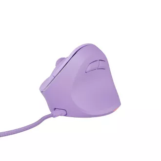 Vertikálna myš Natec CRAKE 2 PRO/Vertikálna/Optická/Pre pravákov/12 400 DPI/Drôtové USB-A/Fialová