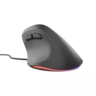 Vertikálna myš Natec CRAKE 2 PRO/Vertikálna/Optická/Pre pravákov/12 400 DPI/Drôtové USB-A/Čierna