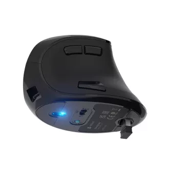 Vertikálna bezdrôtová myš Natec EUPHONIE PRO/Vertikálna/Blue Sense/Pre pravákov/4 000 DPI/USB+BT/Čier