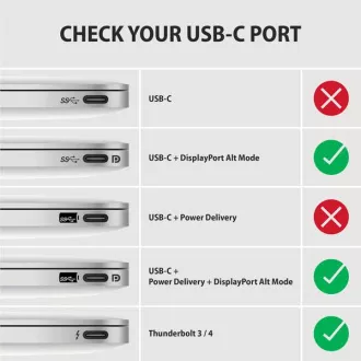 AXAGON RVC-HI2MC, USB-C -> HDMI 2.0a redukcia / kábel 1.8m, 4K/60Hz HDR10
