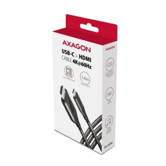 AXAGON RVC-HI2MC, USB-C -> HDMI 2.0a redukcia / kábel 1.8m, 4K/60Hz HDR10 AXAGON RVC-HI2MC, USB-C -> HDMI 2.0a redukcia / kábel 1.8m, 4K/60Hz HDR10
