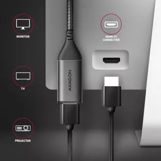 AXAGON RVC-HI2M, USB-C -> HDMI 2.0a redukcia / adaptér, 4K/60Hz HDR10