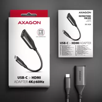 AXAGON RVC-HI2M, USB-C -> HDMI 2.0a redukcia / adaptér, 4K/60Hz HDR10