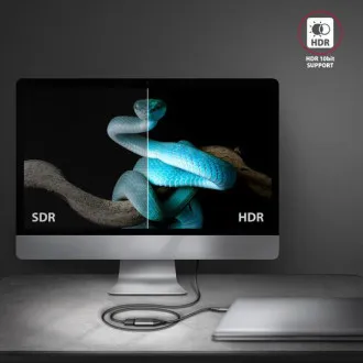 AXAGON RVC-HI2M, USB-C -> HDMI 2.0a redukcia / adaptér, 4K/60Hz HDR10 AXAGON RVC-HI2M, USB-C -> HDMI 2.0a redukcia / adaptér, 4K/60Hz HDR10
