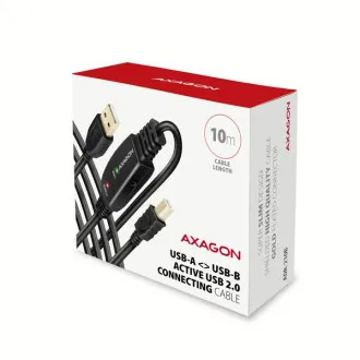 AXAGON ADR-210B, USB 2.0 AM -> BM aktívny prepojovací / repeater kábel, 10m AXAGON ADR-210B, USB 2.0 AM -> BM aktívny prepojovací / repeater kábel, 10m
