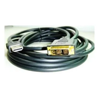 Kábel HDMI-DVI 1,8m, M/M tieň., pozlátené kontakty 1.3 Kábel HDMI-DVI 1,8m, M/M tieň., pozlátené kontakty 1.3