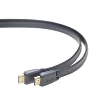 PremiumCord HDMI High Speed + Ethernet plochý kábel, pozlátené konektory, 3m PremiumCord HDMI High Speed + Ethernet plochý kábel, pozlátené konektory, 3m