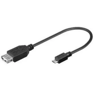 PremCord USB kab redukcia A/fem-MicroUSB/male20cmOTG PremCord USB kab redukcia A/fem-MicroUSB/male20cmOTG