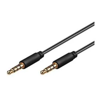 PremiumCord Kábel Jack 3.5mm 4 pinový M/M, 2m PremiumCord Kábel Jack 3.5mm 4 pinový M/M, 2m