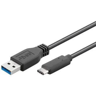 PremiumCord USB-C/male - USB 3.0 A/Male, čierny, 3m