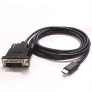 PremiumCord Kábel USB-C na DVI, FullHD@60Hz, 1,8m