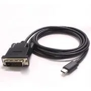 PremiumCord Kábel USB-C na DVI, FullHD@60Hz, 1,8m