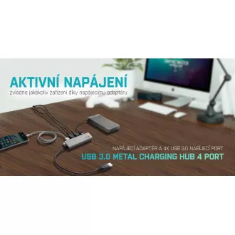 i-tec USB 3.0 Metal Charging HUB 4 Port