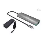 i-tec USB-C Metal Nano Docking Station 4K HDMI LAN, Power Delivery 100 W + Charger 100 W (bundle)
