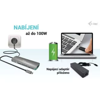 i-tec USB-C Metal Nano Docking Station 4K HDMI LAN, Power Delivery 100 W + Charger 100 W (bundle) i-tec USB-C Metal Nano Docking Station 4K HDMI LAN, Power Delivery 100 W + Charger 100 W (bundle)
