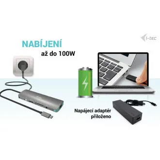 i-tec USB-C Metal Nano Docking Station 4K HDMI LAN, Power Delivery 100 W + Charger 100 W (bundle) i-tec USB-C Metal Nano Docking Station 4K HDMI LAN, Power Delivery 100 W + Charger 100 W (bundle)