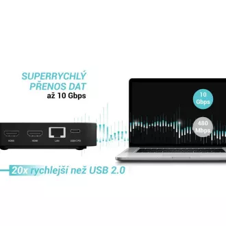 i-tec USB-C Dual HDMI Docking Station with Power Delivery 100W + i-tec Universal Charger 100W i-tec USB-C Dual HDMI Docking Station with Power Delivery 100W + i-tec Universal Charger 100W