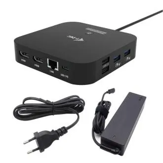i-tec USB-C Dual HDMI Docking Station with Power Delivery 100W + i-tec Universal Charger 100W i-tec USB-C Dual HDMI Docking Station with Power Delivery 100W + i-tec Universal Charger 100W
