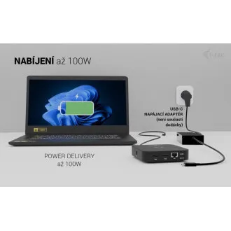 i-tec USB-C Dual HDMI Docking Station with Power Delivery 100W + i-tec Universal Charger 100W i-tec USB-C Dual HDMI Docking Station with Power Delivery 100W + i-tec Universal Charger 100W