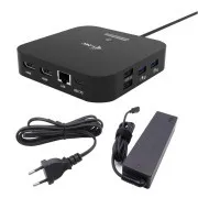 i-tec USB-C Dual HDMI Docking Station with Power Delivery 100W + i-tec Universal Charger 100W