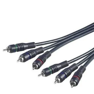 PremiumCord Kábel 3x CINCH-3x CINCH M/M 2m HQ PremiumCord Kábel 3x CINCH-3x CINCH M/M 2m HQ