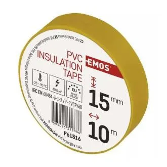Emos Izolačná páska PVC 15/10 žltá Emos Izolačná páska PVC 15/10 žltá