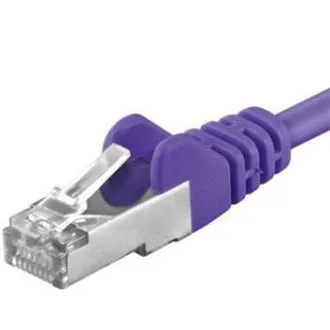 Premiumcord Patch kábel CAT6a S-FTP, RJ45-RJ45, AWG 26/7 1m, fialová Premiumcord Patch kábel CAT6a S-FTP, RJ45-RJ45, AWG 26/7 1m, fialová