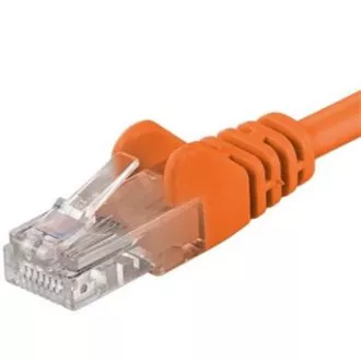 Patch kábel UTP RJ45-RJ45 level CAT6, 0.25m, oranžová