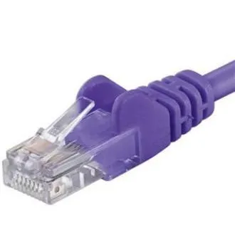 Patch kábel UTP RJ45-RJ45 level CAT6, 0.25m, fialová Patch kábel UTP RJ45-RJ45 level CAT6, 0.25m, fialová