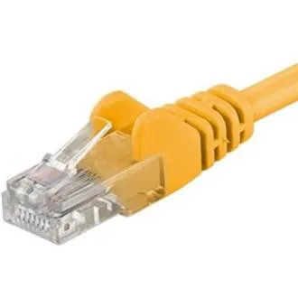 Patch kábel UTP RJ45-RJ45 level CAT6, 10m, žltá Patch kábel UTP RJ45-RJ45 level CAT6, 10m, žltá