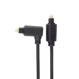 PremiumCord Kábel Toslink - Toslink 90 °, hrúbka kábla: 4.0mm, dĺžka 2m