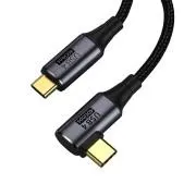 PremiumCord USB4 Gen 3x2 40Gbps 8K @ 60Hz 240W, Thunderbolt, 0,8 m zahnutý