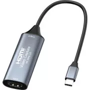 PremiumCord HDMI grabber pre video/audio signálu do počítača s konektorom USB 3.0 typ c