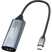 PremiumCord HDMI grabber pre video/audio signálu do počítača s konektorom USB 3.0 typ c