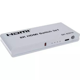 PremiumCord HDMI switch 3:1 s diaľkovým ovládačom