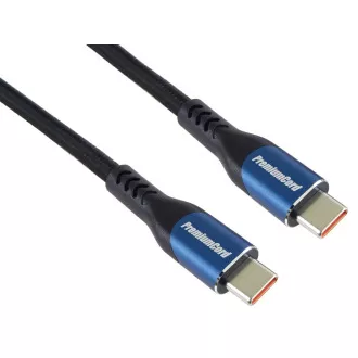 PremiumCord USB-C kábel, 3m/5A/100W/20Gbits