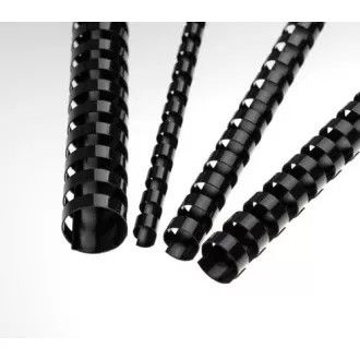 Plastové chrbty 8 mm, čierne Plastové chrbty 8 mm, čierne