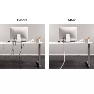 Fellowes Cablezip organizér a chránič kabeláže biely