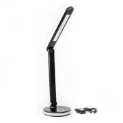 Platinet PDL400RGBB stolná LED lampa 12W stmievateľná, dotykové ovládanie, USB port, čierna