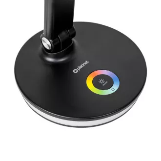 Platinet PDL400RGBB stolná LED lampa 12W stmievateľná, dotykové ovládanie, USB port, čierna