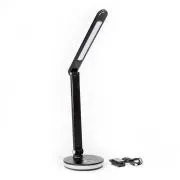 Platinet PDL400RGBB stolná LED lampa 12W stmievateľná, dotykové ovládanie, USB port, čierna