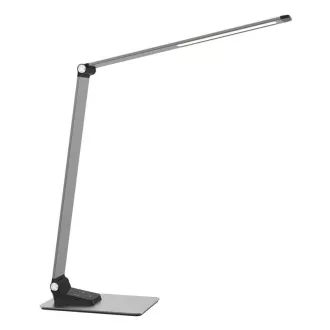 Platinet PDL509 stolná LED lampa 10W, stmievateľná, dotykové ovládanie, USB port, ALU