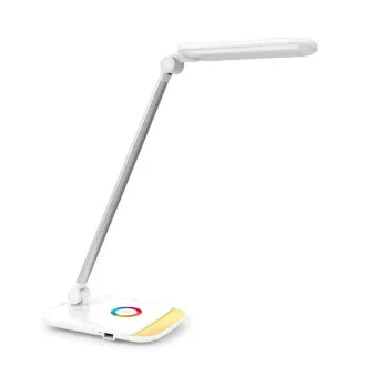 Platinet PDLQ60 stolná LED lampa 18W stmievateľná, dotykové ovládanie, USB port, biela