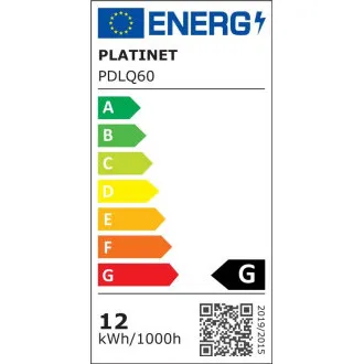 Platinet PDLQ60 stolná LED lampa 18W stmievateľná, dotykové ovládanie, USB port, biela