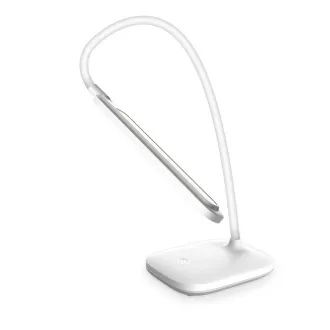 Platinet PDL6728 stolná LED lampa 5W stmievateľná, integrovaná batéria 2400mAh, USB port, biela