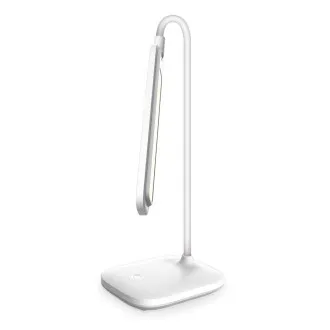 Platinet PDL6728 stolná LED lampa 5W stmievateľná, integrovaná batéria 2400mAh, USB port, biela