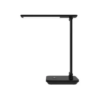 Platinet PDL6731B stolná LED lampa 5W stmievateľná, integrovaná batéria 6000mAh, USB port, čierna