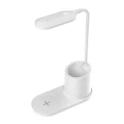 Platinet PDL1930W stolná LED lampa 3W stmievateľná, bezdrôtové nabíjanie, biela
